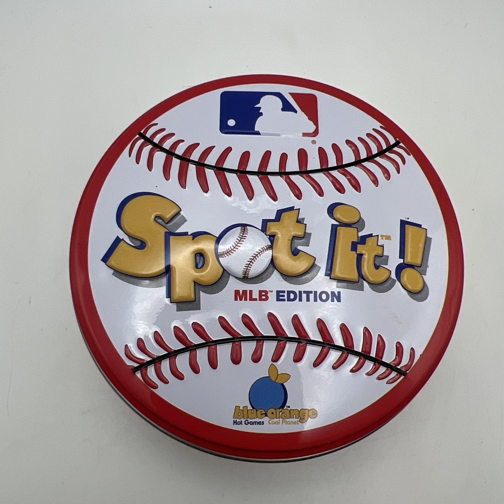 Spot It MLB Edition Baseball Party Card Game Sports Match in Tin NEW